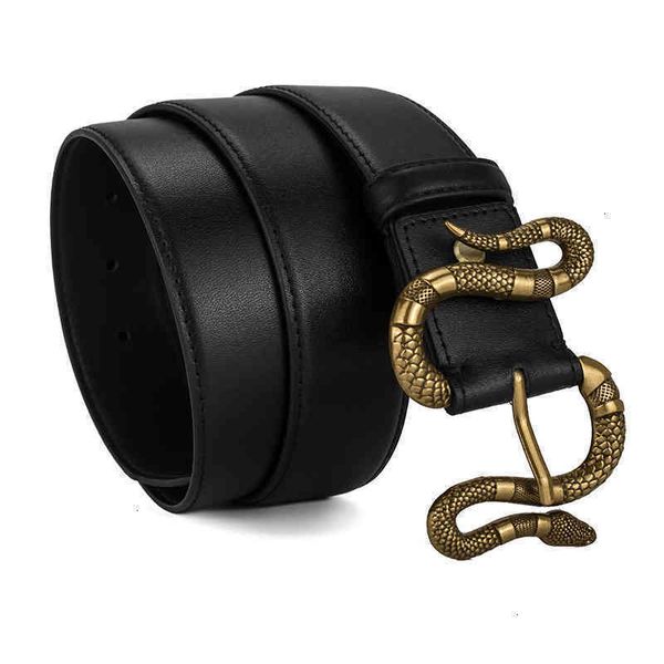 

belts belt designer men's double g snake head needle buckle brand leather 85j7, Black;brown
