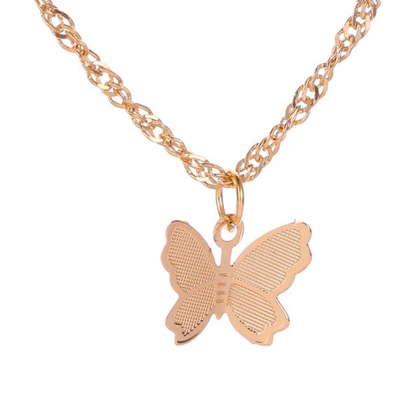

japanese korean selling necklace small fresh butterfly temperament collarbone chain woman personality all-match necklace simple korean versi, Silver