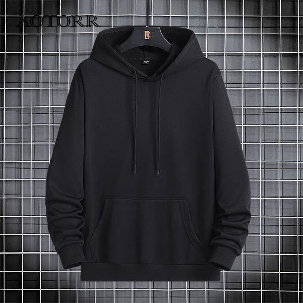 

casual mannen truien lente nieuwe sweatshirts mannen uitloper hooded trui mannelijke hip hop 2022 fashion streetwear plus size 4xl l220730, Black