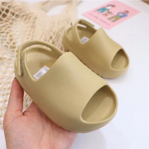

size 22-3 6c-3y toddlers sandals designer eva foam slides toddlers infants kids childrens slippers white black desert sand bone resin