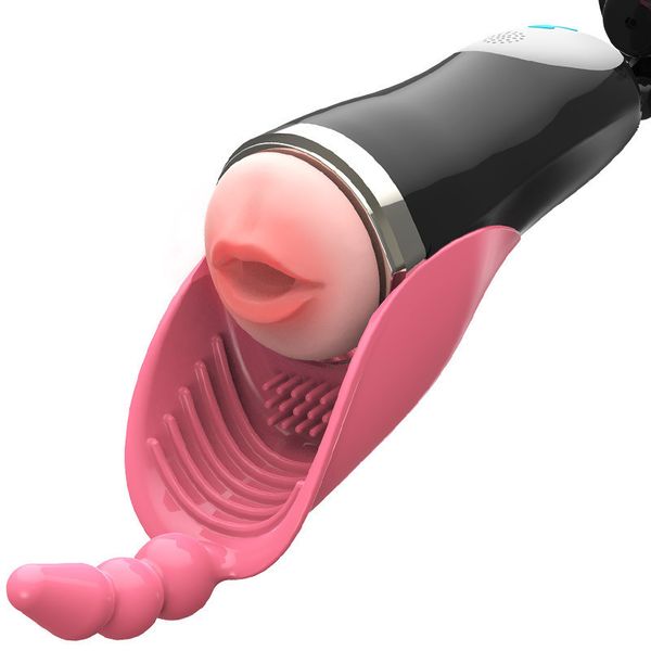 

50% off discount wanle new egg cup aircraft male masturbator vibration pronunciation exercise oral fun products couple's store, White