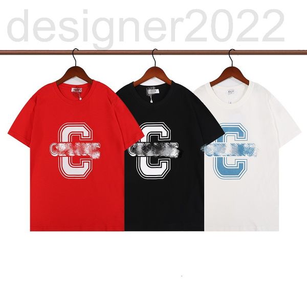 

women's t-shirt designer ce spring and summer round neck loose pullover large c-letter couple t-shirt g2gr, White