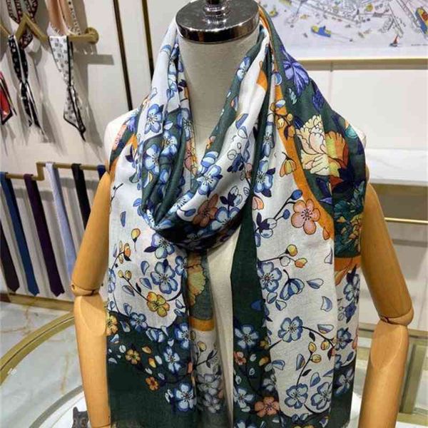 

scarves [flower long towel]winter scarf autumn winter cashmere shawl scarf, Blue;gray