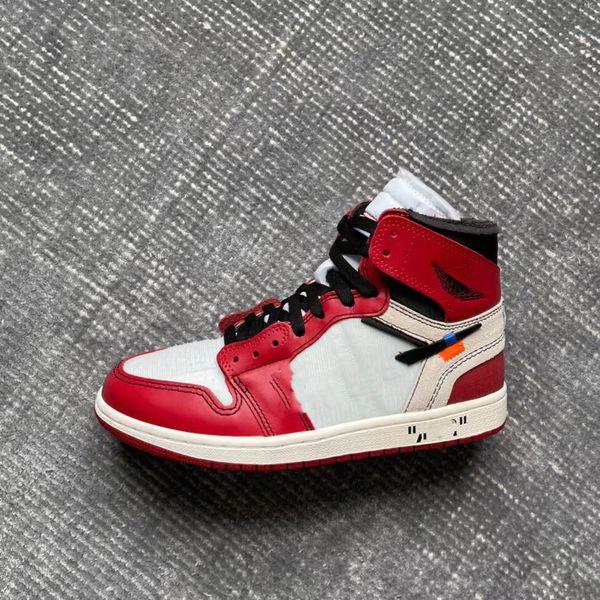 

shoes mens 1 high og basketball jumpman 1s bred patent men women black white varsity red sneakers trainers