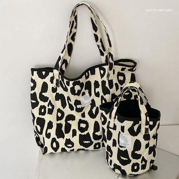 

canvas clutch purses pink leopard ladies shoulder bag fashion underarm bag cx220325