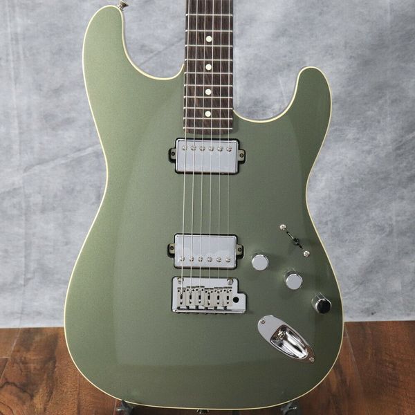 

modern st jasper olive metallic electric guitar