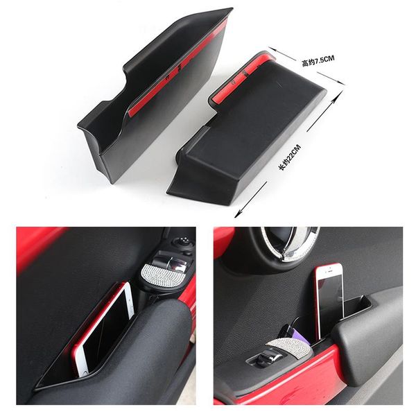 Organizer per auto 2 pezzi Scatole per braccioli portaoggetti maniglia laterale porta ABS Accessori per lo styling degli interni auto Decorazione del veicolo per Mini Cooper F56