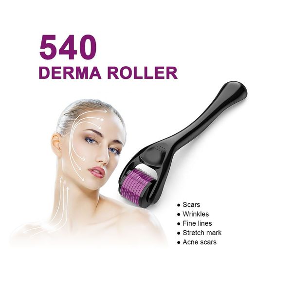 N540 Derma Roller Massager TooSl para Face and Body Microneedle 540 Titanium 0.25mm Skin Care Microneedling Dermaroller Home Salon Uso Instrumento de beleza à venda