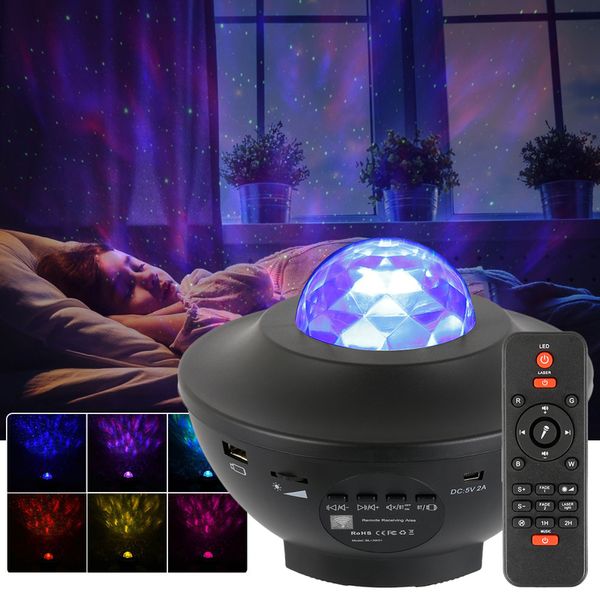 USB Music Starlight Proctor Night Light Star Projector Lamp