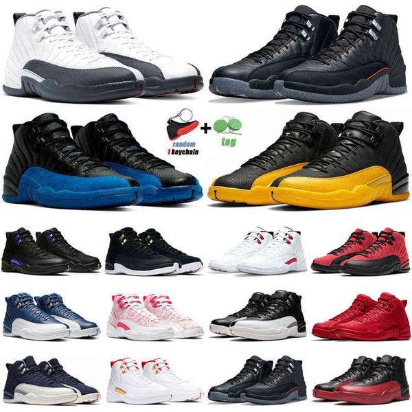 

12 men outdoor shoes junpman 12s utility twist reverse flu game dark concord university gold wolf grey playoffs mens trainers sport