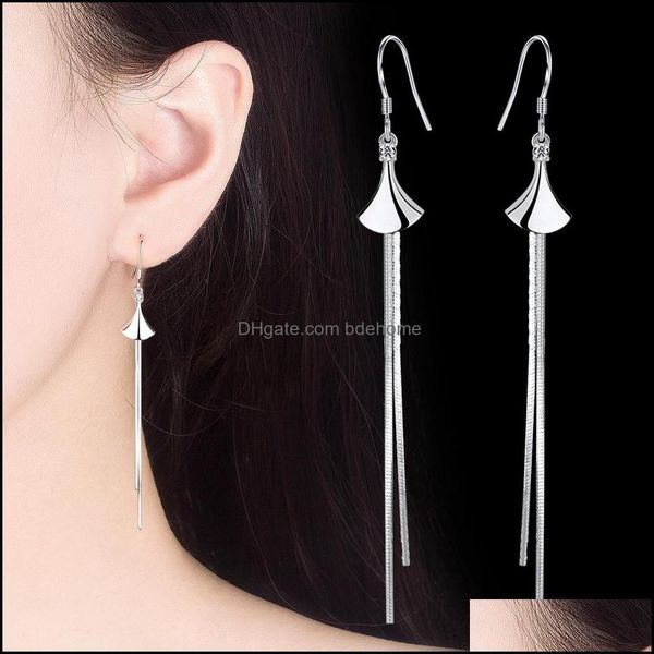 

dangle chandelier earrings jewelry s925 sterling sier for women earring bridal wedding wholesale drop delivery 2021 3hero, Silver