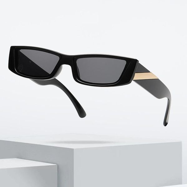 

sunglasses personality candy color fashion tide women retro small square hip hop sun shades glasses 2022 ins uv400 eyewear, White;black