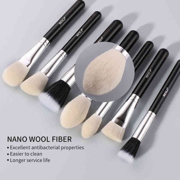 

beili-juego de brochas maquillaje 152530 piezas sin tipo base pelo cabra natural profesional sombra ojos cejas 0308