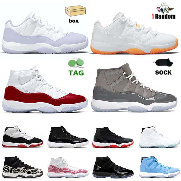 

high low cut 11s basketball shoes pure violet cherry og sneakers men women jumpman 11 cool grey citrus white bred jubilee 25th anniversary o