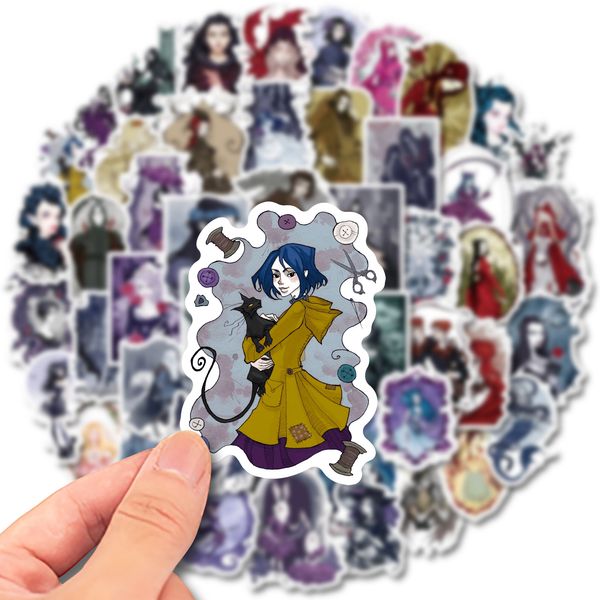 

50pcs car stickers dark fairy tale for skateboard baby scrapbooking pencil case diary phone lapplanner decoration book album kids toys diy d