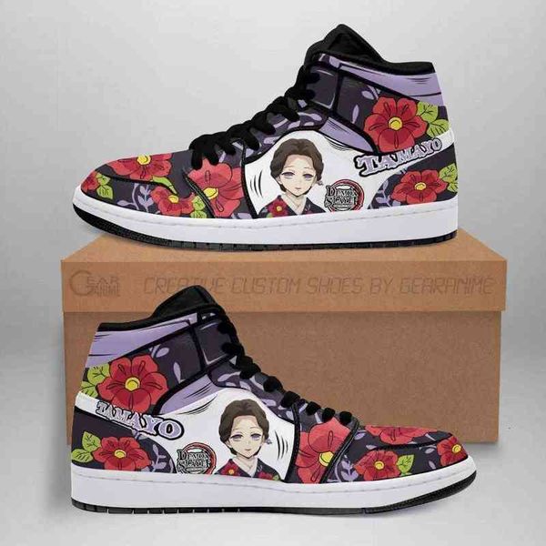 

tamayo sneakers costume demon slayer anime shoes, Black