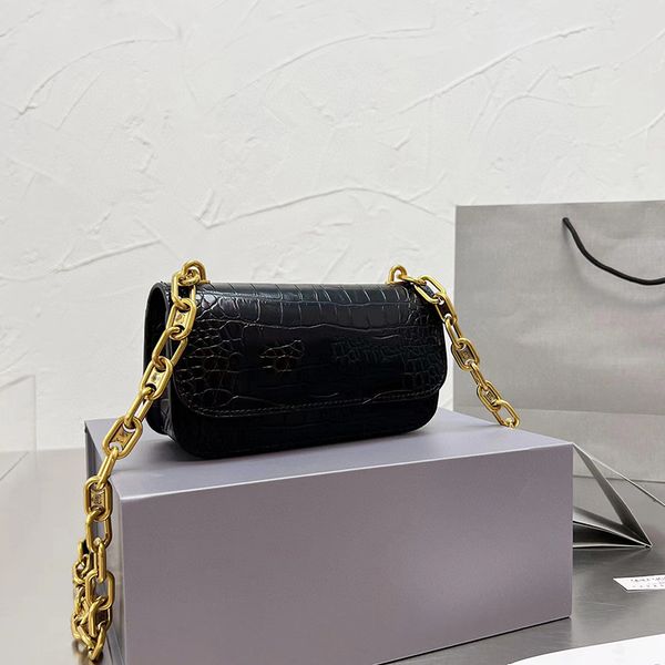 

5a bags womens handbag gossip flap tofu bag crocodile pattern in leather crossbody axillary bag brand wallets shoulder purse multiple colors