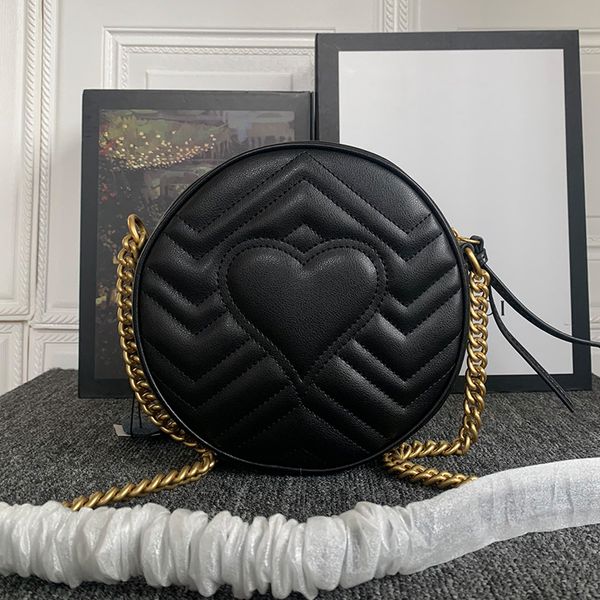 

evening bag designer bags for women round handbag leather shoulder purse fashion all-match classic chain solid color purses female wallet 23