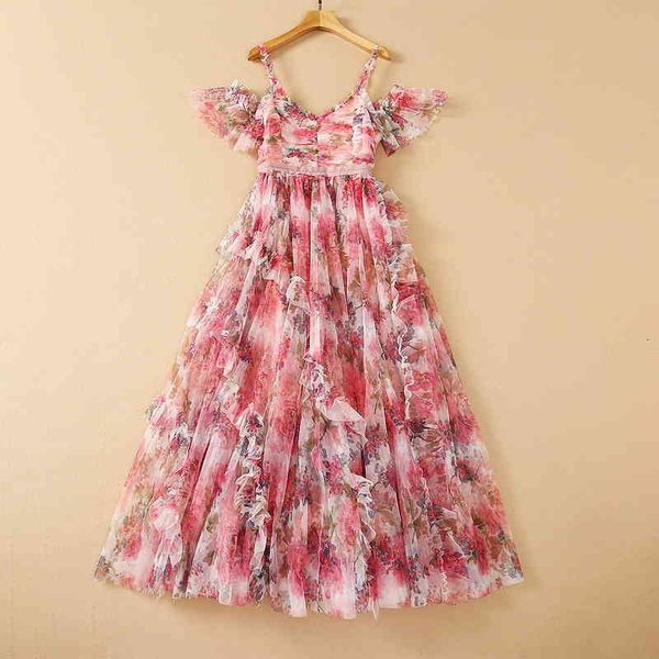 

casual dresses summer dress summer women's ribbon high waist screen printed off shoulder suspender xkg3, Black;gray