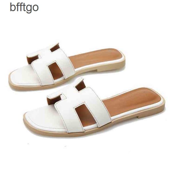 

designer lady sandals slippers flats herme women shoes beach fashion style casual flip flop organ summer flat for girls g21f, Black