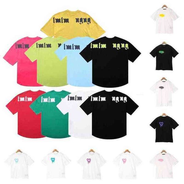 

palms designer men tshirt short sleeve t shirt t-shirts womens loose mens casual lovers print hip hop women palm bear1, White;black