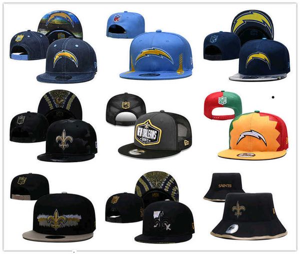 

snapbacks los angeles''chargers''men new orleans''saints''men football hats cap adjustable fit hat, Black;white