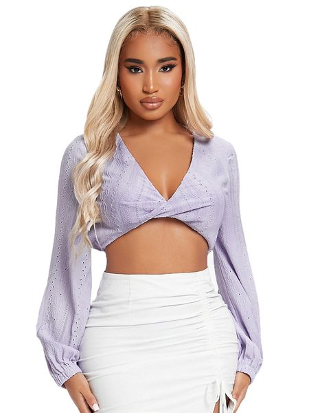 

sxy twist front crop schiffy 201j#, White