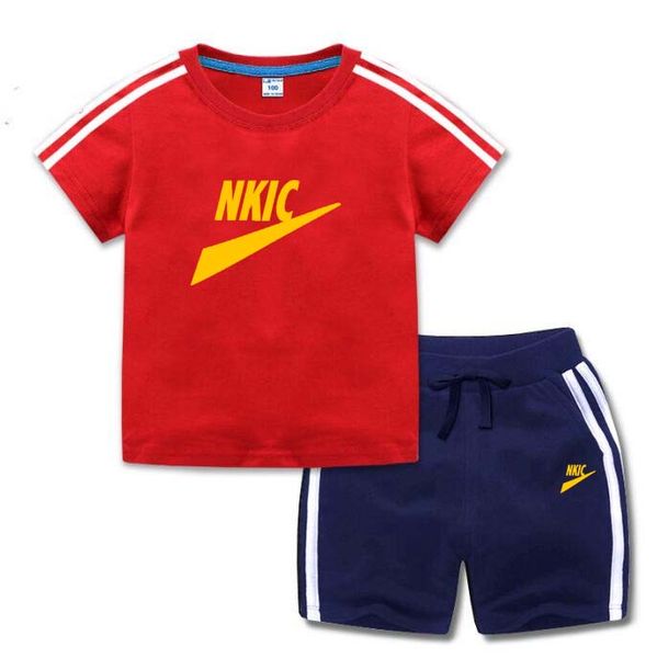 

clothing 2pcs boys summer clothes sets children fashion shirts shorts outfits for baby boy toddler tracksuits 0-6 years boy, White