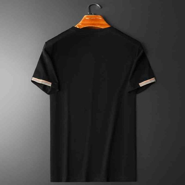 

men's fashion personality trend new short-sleeved brand wholesale short sleeve t-shirt summer slim fitting printed large half, White;black