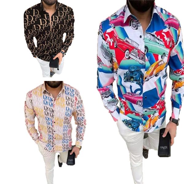 

slim fit shirts for men designs hawaiian summer outdoor loose fashion letter printed button down short sleeve urban style hawaii plus size c, White;black