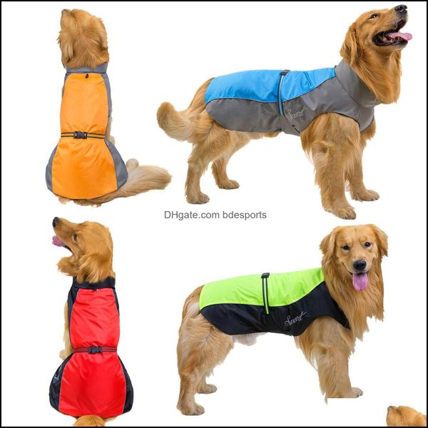 Hundebekleidungsbedarf, Haustier-Hausgarten-Kleidung, Regenmantel, wasserdichte Jacken, atmungsaktiver Assat-Regenmantel für große Hunde, Katzen, Bekleidung, Haustiere, 7 x 8 x