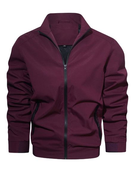 

men zip front jacket r0za#, Black;brown