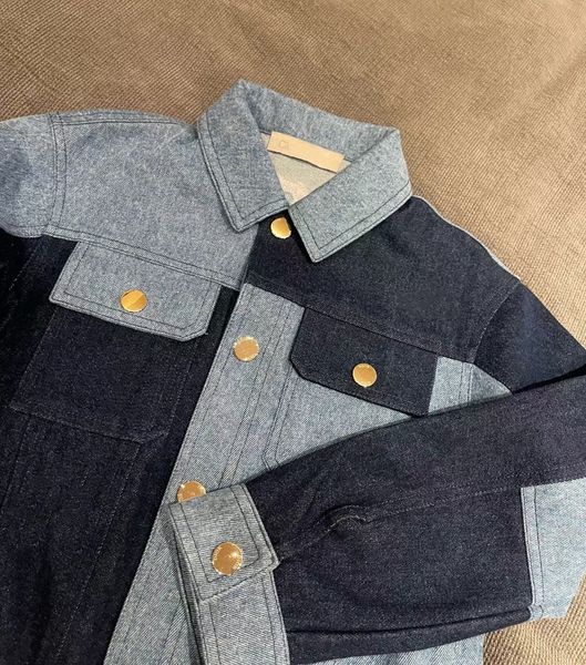 

boys girls jackets baby outwear baby clothes denim jacket embroidery letters new long sleeve, Blue;gray