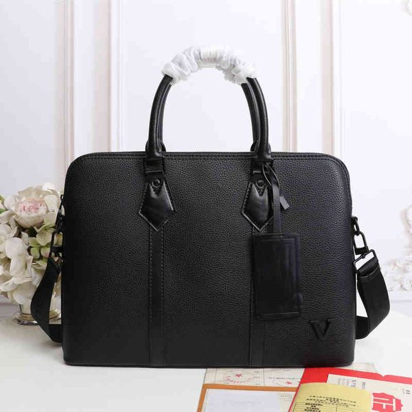 

briefcases casual handsome men's bag hand business cow leather single shoulder bag messenger embossed briefcase backpack