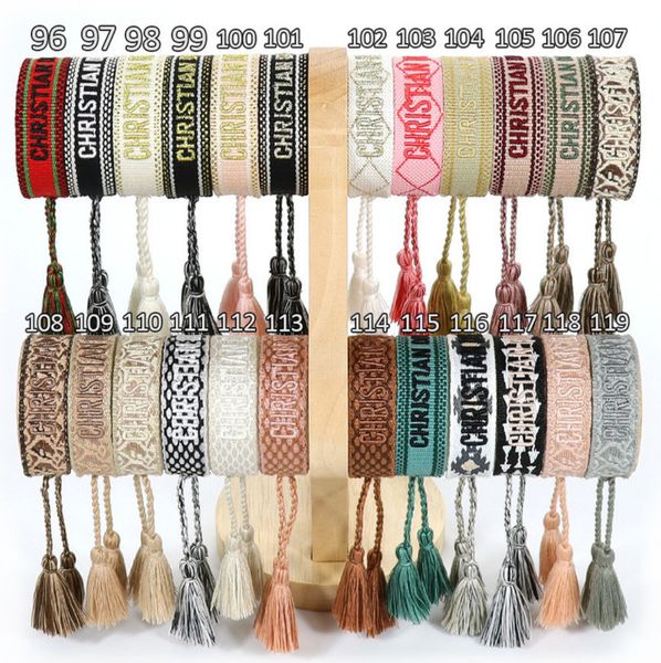 

brand fashion classic bracelets chains jewelry bangles handmade embroidered link woven tassel adjustable women men lover gift chain bangle u, Black
