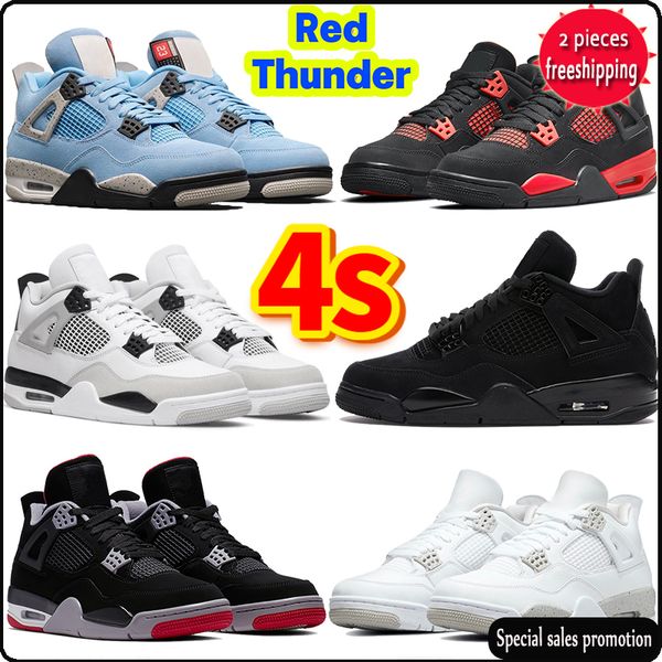 

black cat 4 4s basketball shoes men women sneakers university blue shimme fire red metallic purple mens womens trianer