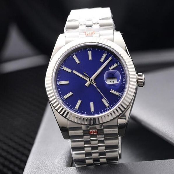 

mens watch automatic mechanical 41mm watches for men wristwatches business wristwatch stainless steel wristband montre de luxe, Slivery;brown