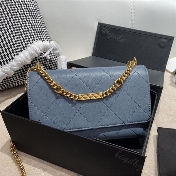 

luxury designer bags retro style plaid shoulder letter rivet gold chain handbag clutch