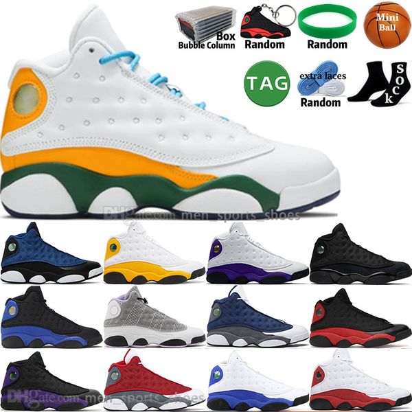 

brave blue red flint bred hyper royal 13 13s mens basketball shoes del sol court purple houndstooth black cat he got game lakers men sports