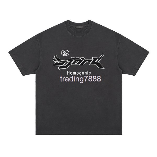 

men's t-shirts fg menswear | spring and summer products american street fashion brand letter creative foam printing round neck short sl, White;black