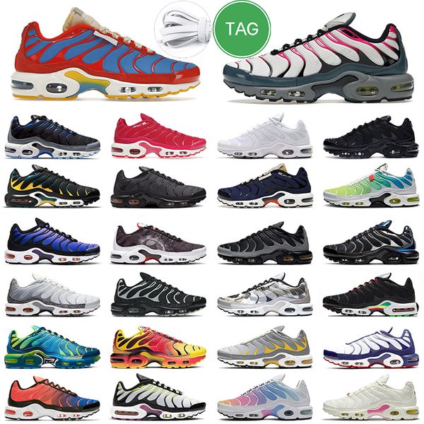 

tn se men women running shoes triple white black metallic club university blue grey yellow and pink teal volt worldwide