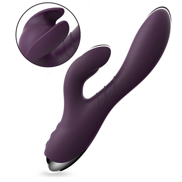 Bunny Vibrator Clitoris Mineing Sexy Toy для взрослых паров Women G-Spot, стимулируя 10 мод дилдо водонепроницаемый кролик вибрирующий