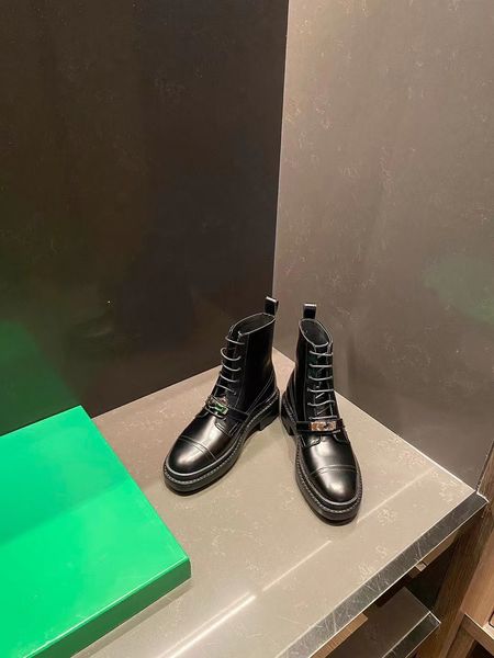 

22 autumn winter new really super thin martin boots invisible increase 6cm wear off 35-40, Black