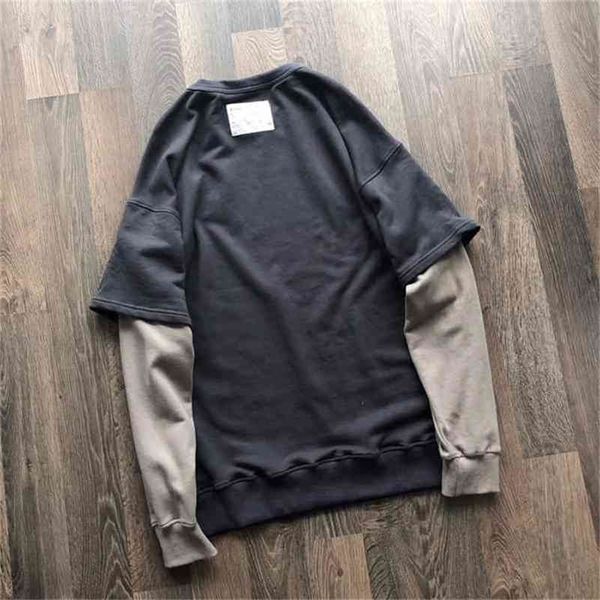 

a cold wll long sleeve t-shirts classic cw wll t-shirt fake two style 210420, White;black