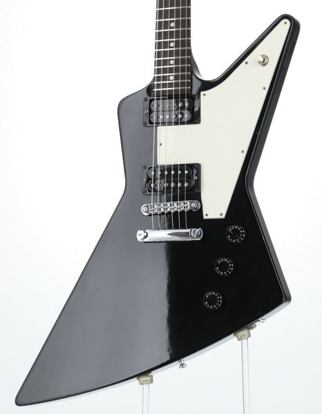 

electric guitar explorer 76 ebony black 2005 mahogany 22f