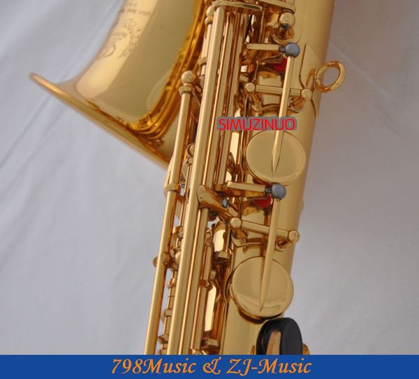 

professional electrophoresis gold alto saxophone sax pearl shell key with case