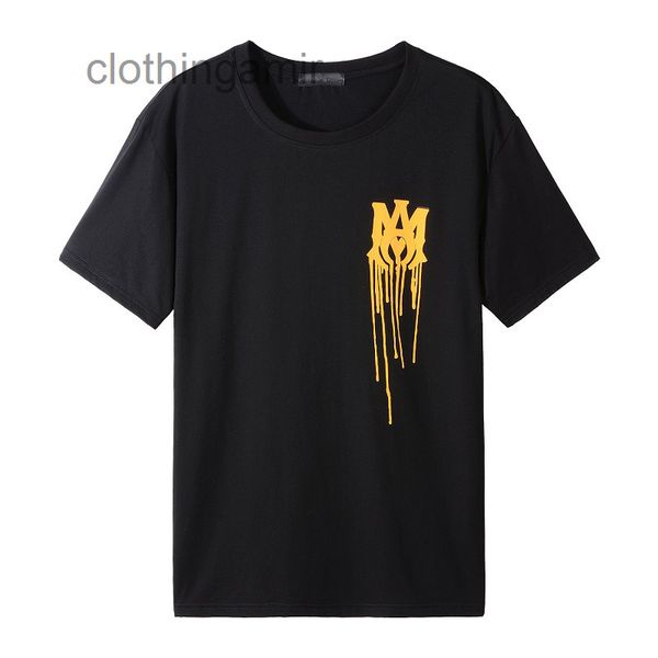 

designer amirss t shirt 2022 mens fashion t-sirt trend lettered print slim fit men's black t #2234 rt81, White;black