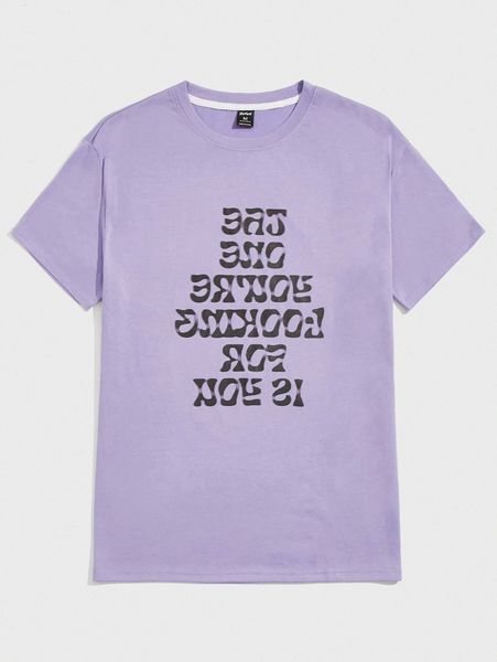 

romwe guys slogan graphic tee z5m4#, White;black