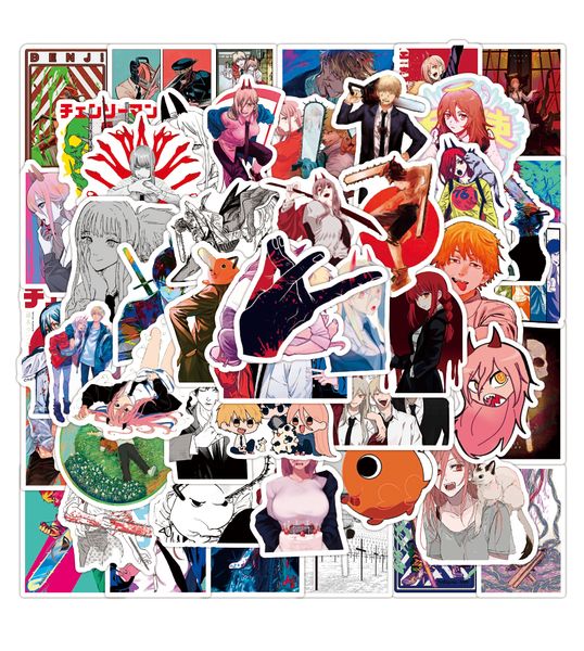 

50pcs anime graffiti stickers aesthetic descals waterproof for laptfop fridge cartoon suitcase skateboard notebook phone case