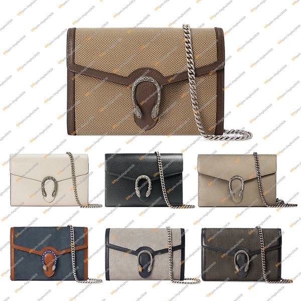 Moda feminina Casual Designe Luxo Dionysus Chain Bag Carteira Key Pouch Shoulder Bag Crossbody Hand Bag Messenger Bagss Alta Qualidade TOP 5A 401231 Bolsa Bolsa